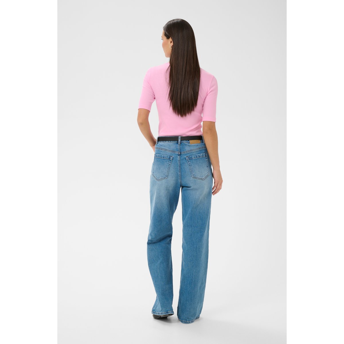 T-shirt rose pink frosting, KAFFE