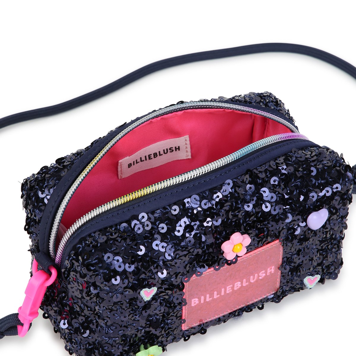 Trousse à sequins indigo blue, BILLIEBLUSH