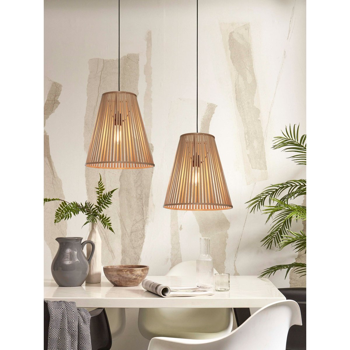 Lampe Suspendue Bambou MERAPI naturel, GOOD & MOJO