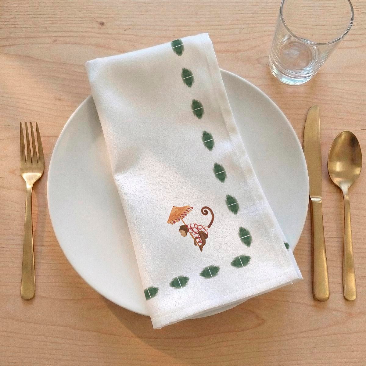Lot de 4 serviettes en coton 100% Manyara multicolore, NAF NAF HOME