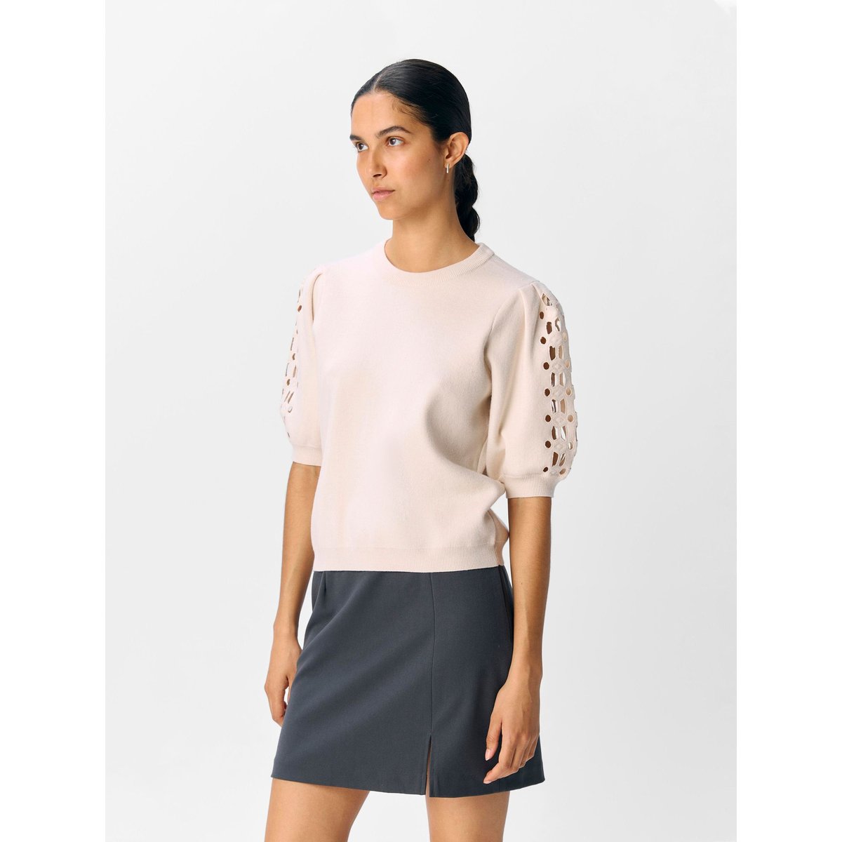 Pull En Maille white sand, OBJECT