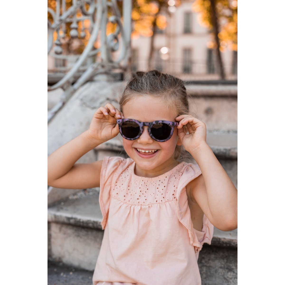 Lunettes de soleil enfant 4-6 ans écaille rose, BEABA
