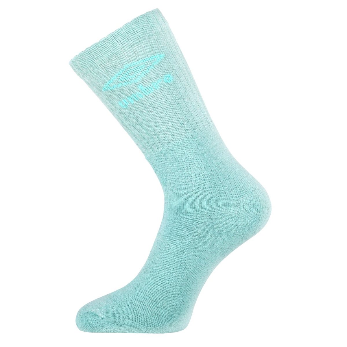 Lot De 6 Paires De Chaussette Tennis jaune pâle/bleu clair/mauve/vert/orange/rose clair, UMBRO