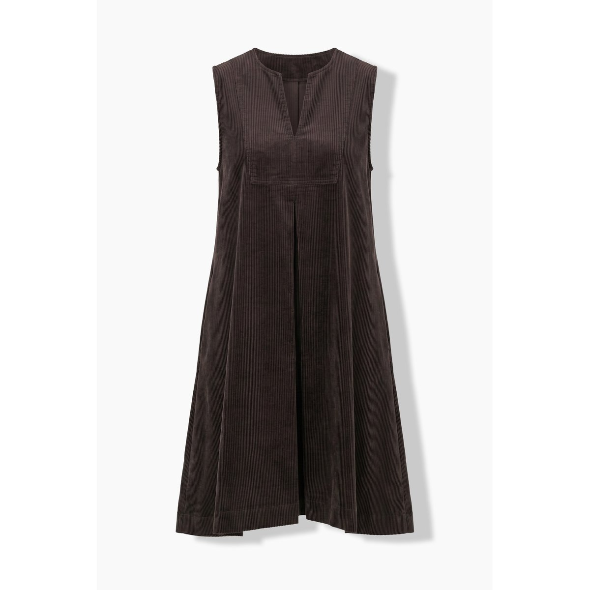 Robe en velours sans manches noir marron, ULLA POPKEN
