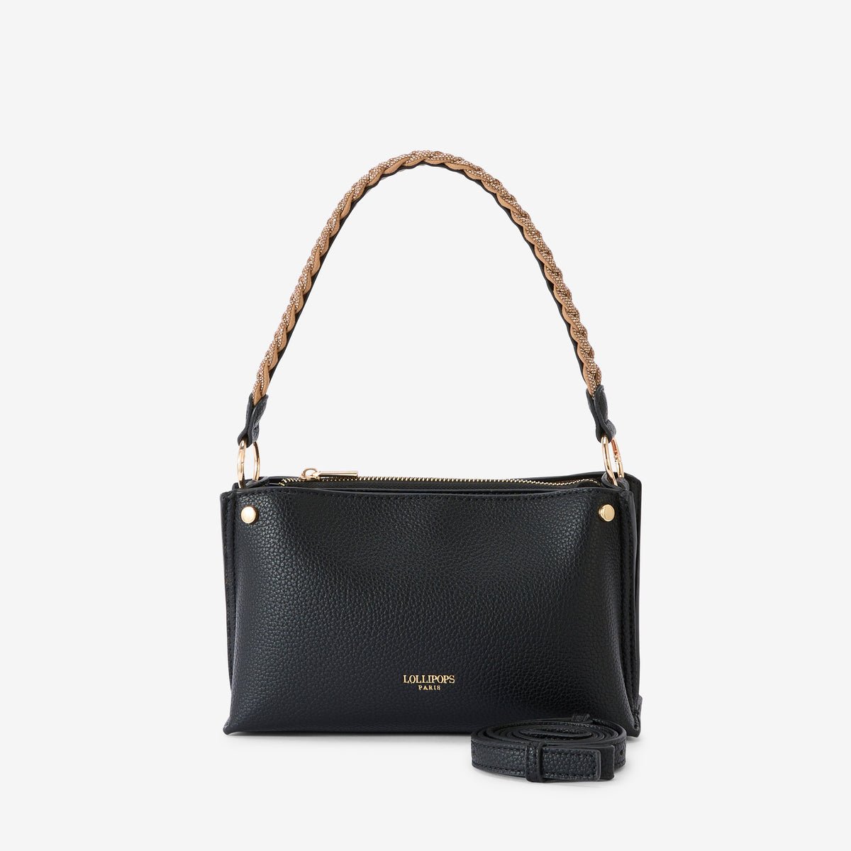 Sac multi poches M Rocapina noir,doré, LOLLIPOPS