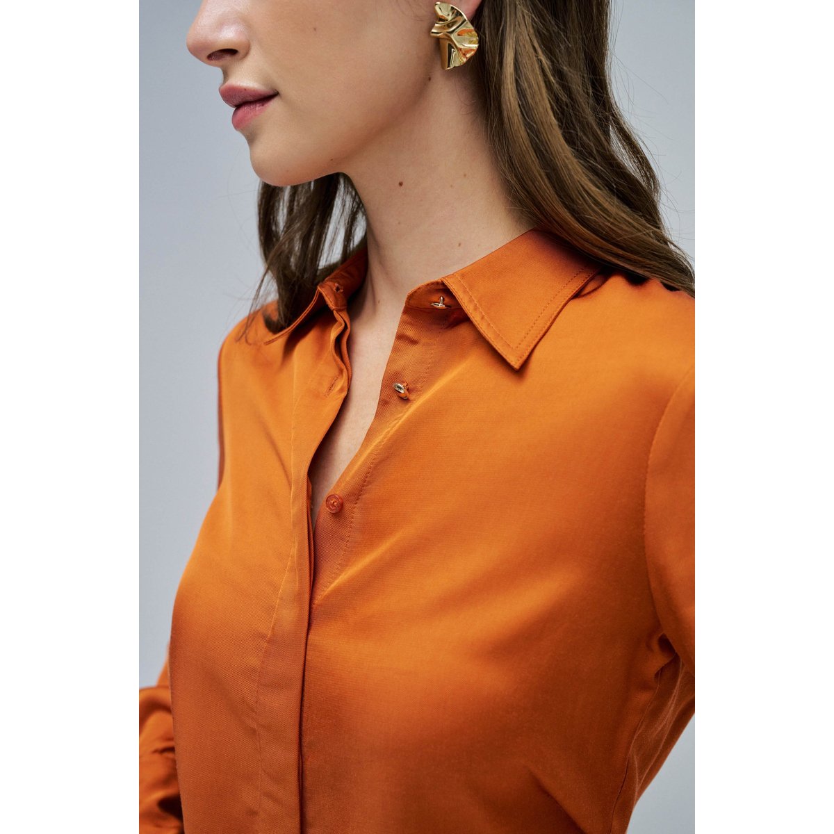 CHEMISE BASIQUE orange, SALSA JEANS