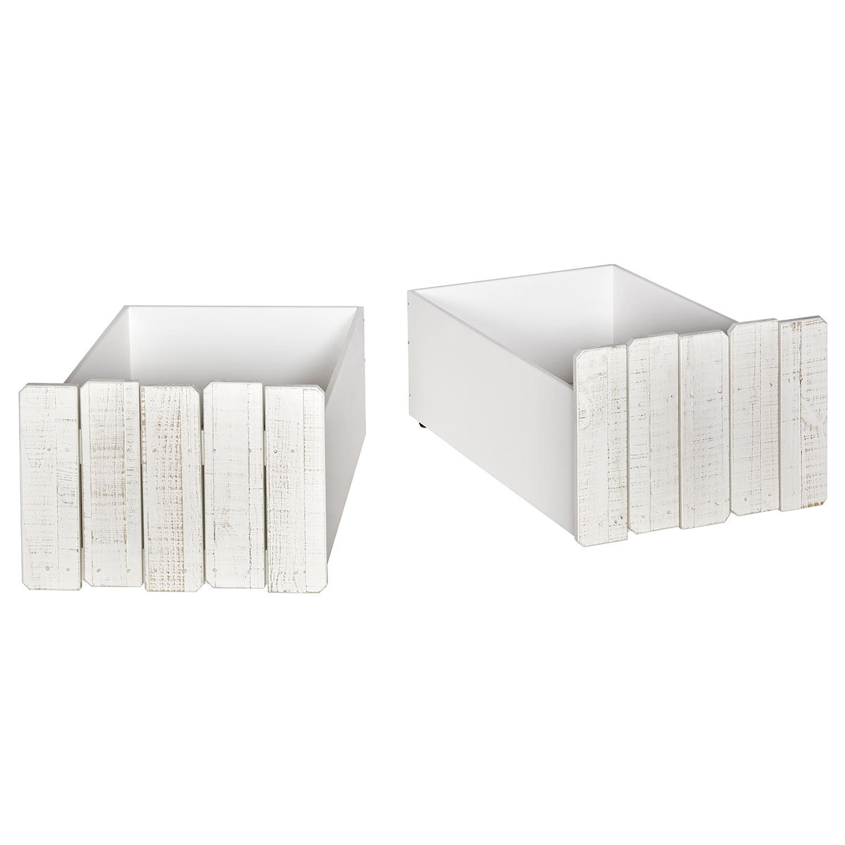 Pack lit cabane mi-hauteur avec tiroirs et matelas Donnie Bois massif  DONNIE blanc, AKITEN RETAIL