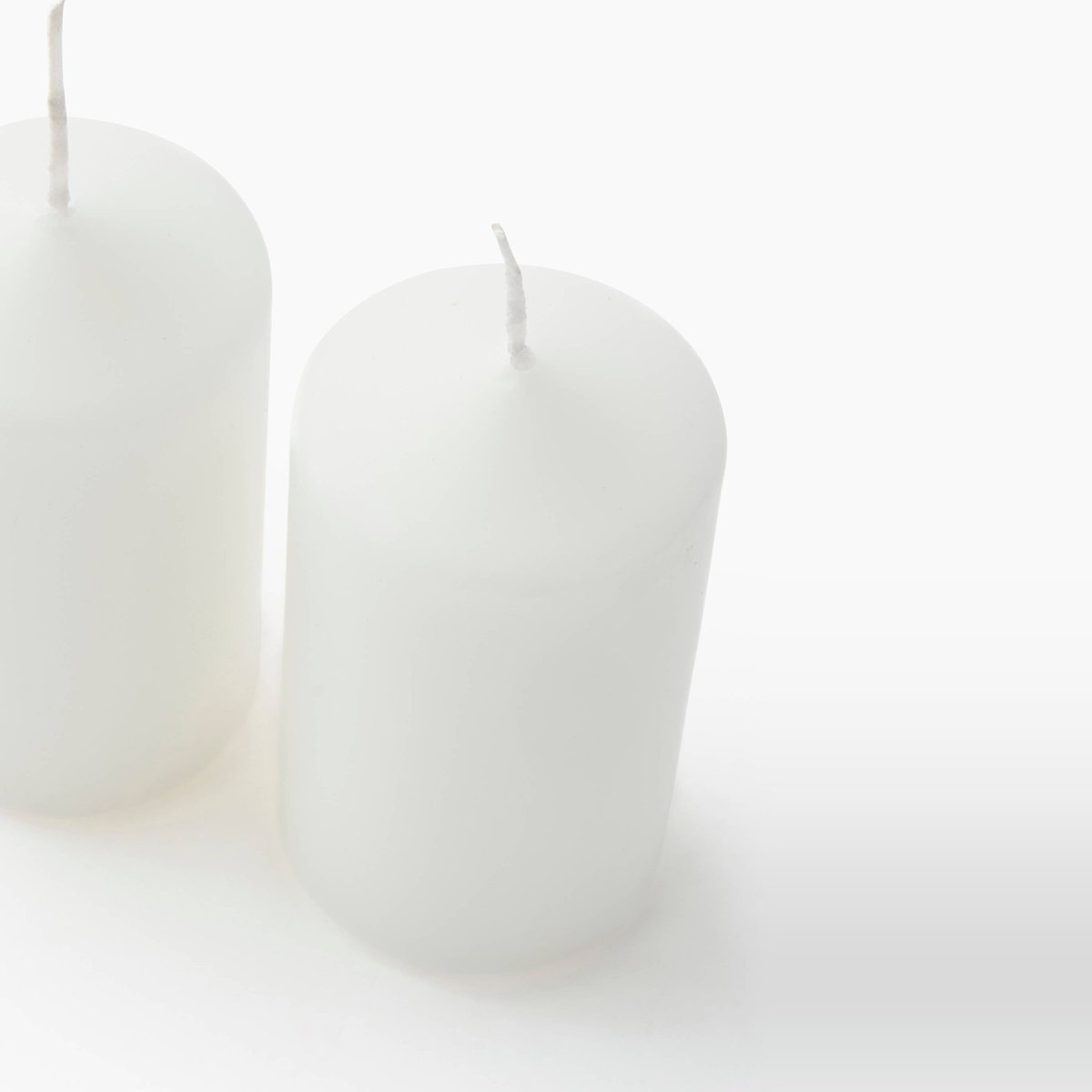 Lot de 2 mini bougies fumeur blanc, MONOPRIX