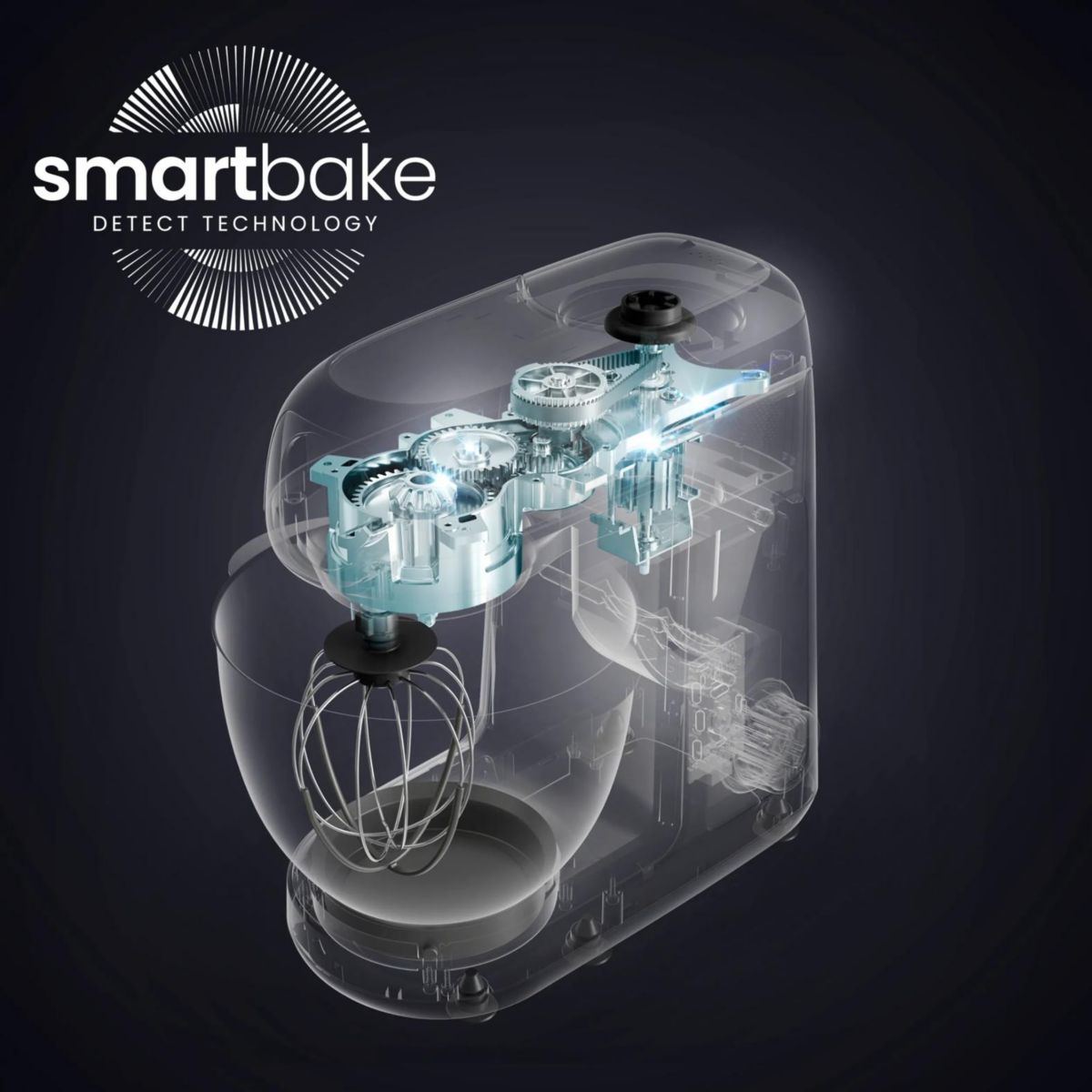 Robot pâtissier BAKE PARTNER + QA540BF1 couleur unique, MOULINEX