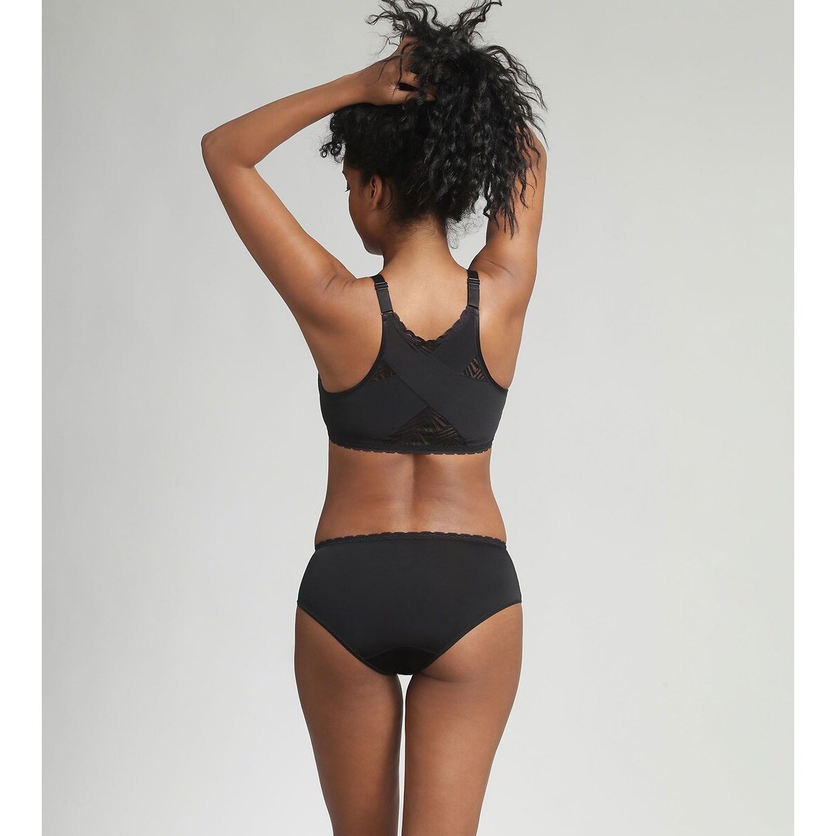 Soutien especial costas, Ideal Posture preto , PLAYTEX