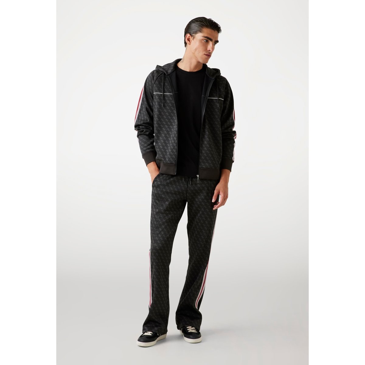 Sweat-Shirt À Logo 4G Coupe Regular noir multi, GUESS
