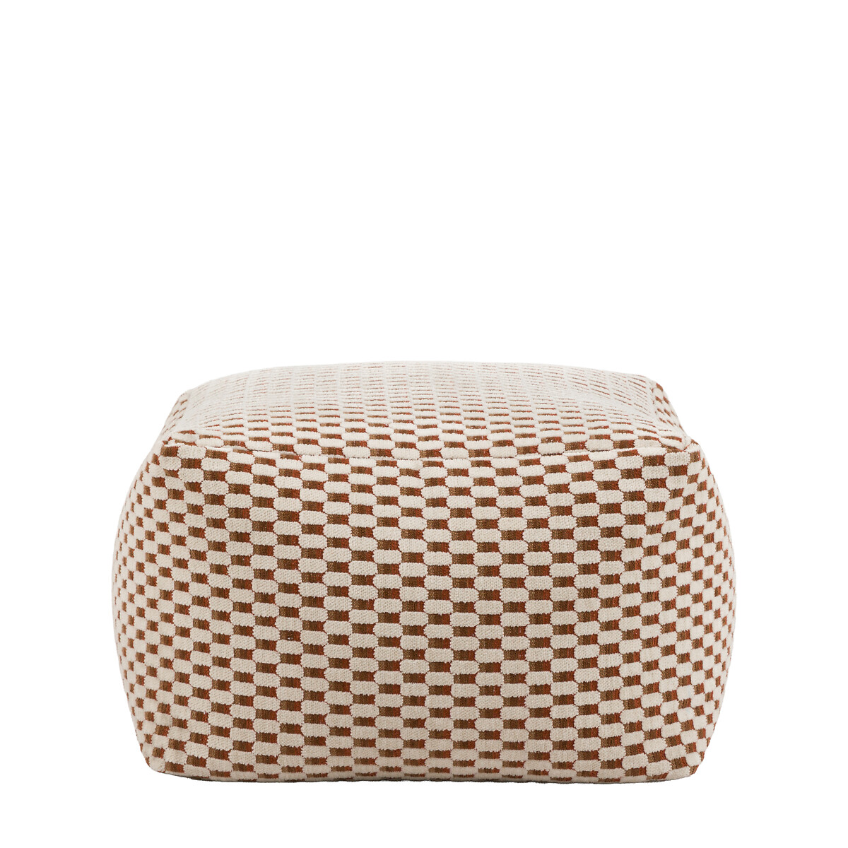 Maria Jacquard Pouffe 55x55cm rust, ÉDITÉ