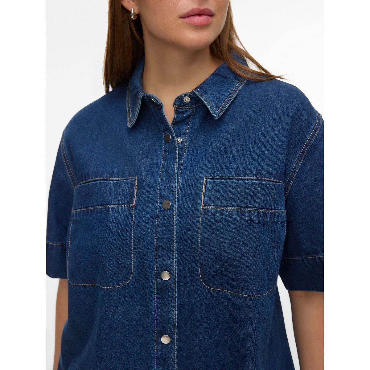 Robe En Denim medium blue denim, VERO MODA