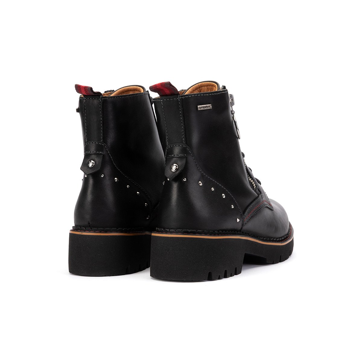 Bottines plates cuir Vicar black, PIKOLINOS