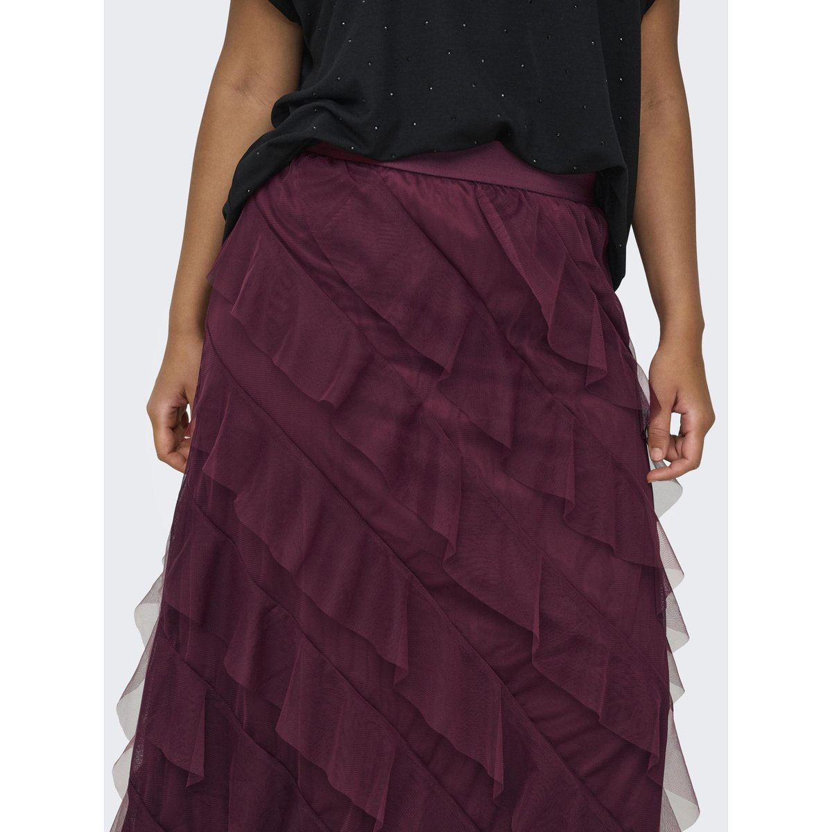 Jupe burgundy, ONLY CARMAKOMA