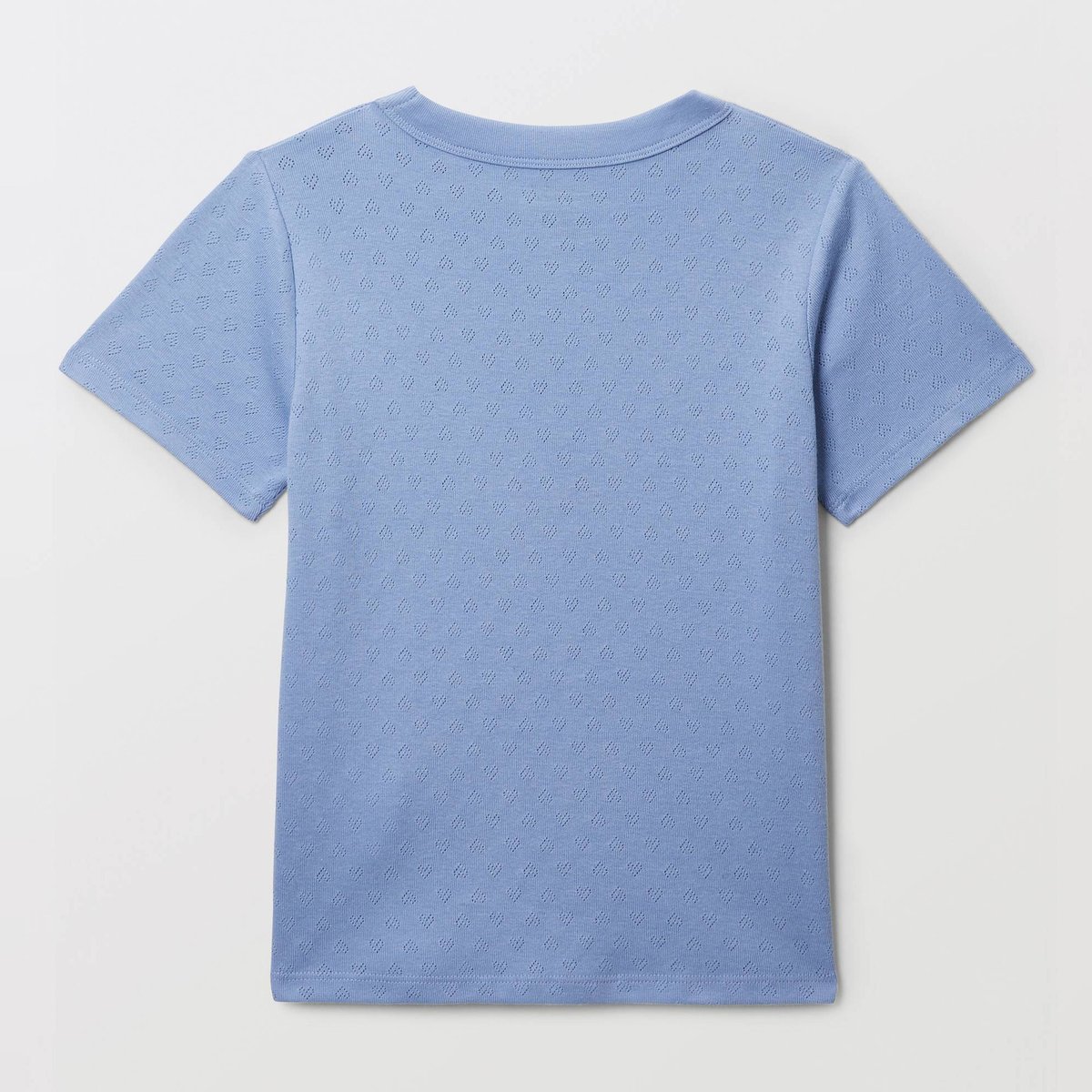 T-shirt en pointelle uni hydrangea, MONOPRIX