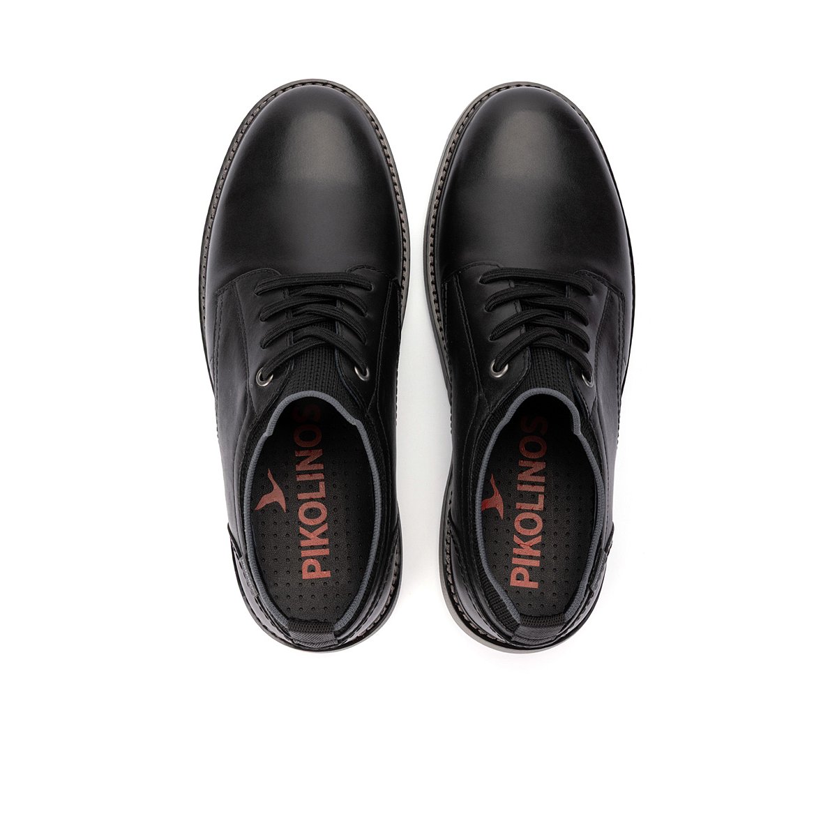 Chaussures à lacets cuir Bilbao black, PIKOLINOS
