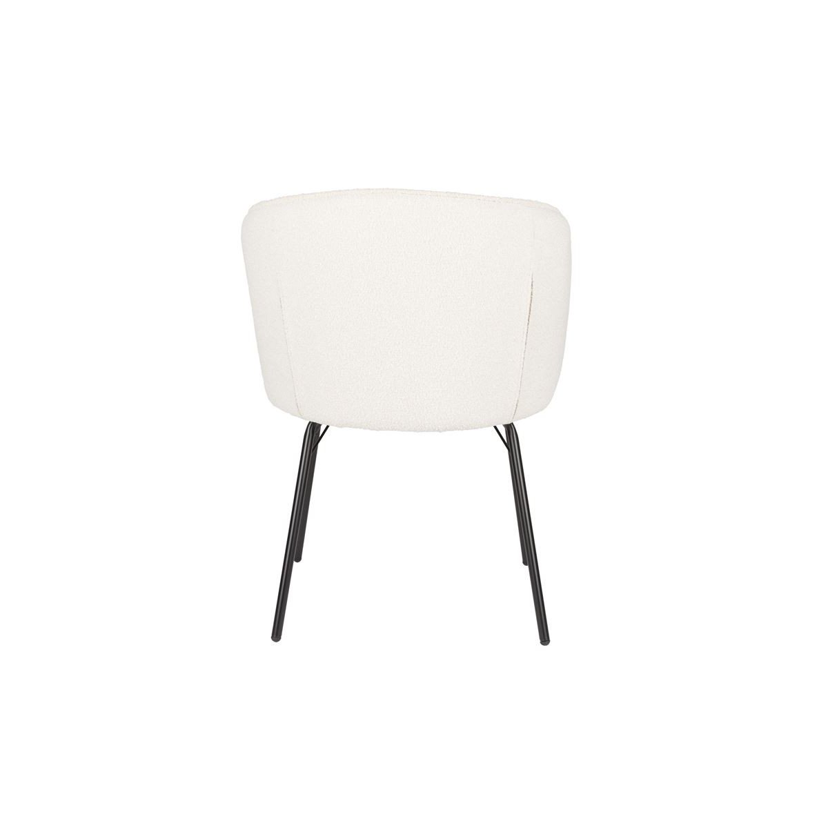 Chaise design en tissu (lot de 2), JOA blanc, BOITE A DESIGN