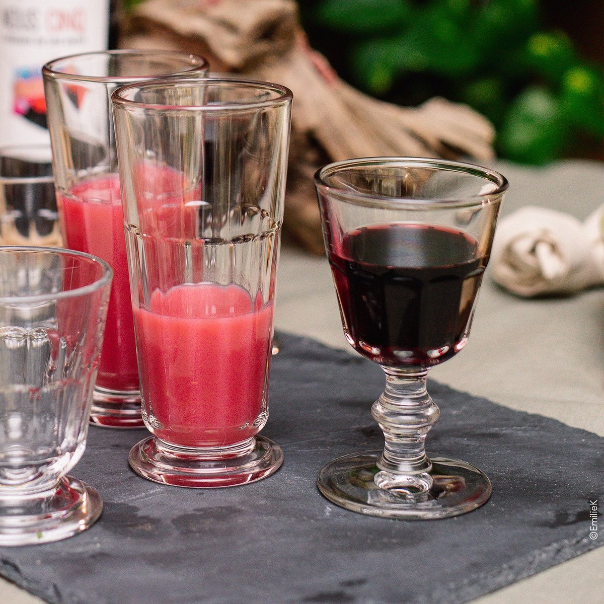Lot de 6 verres à pied à eau, PERIGORD transparent, LA ROCHERE