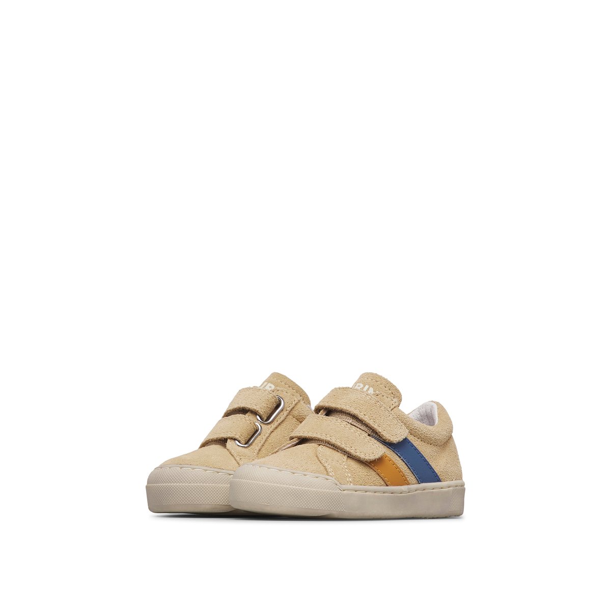 Baskets en cuir et en daim GOCY VL. sable-citrouille, NATURINO