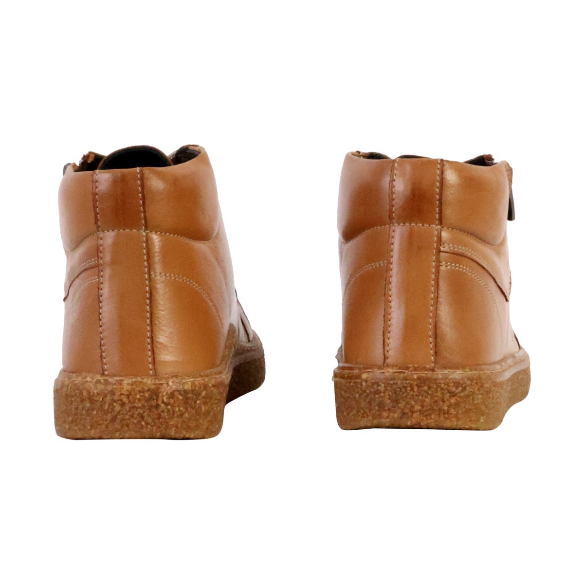 Basket Montante Cuir Alénoa camel, THE DIVINE FACTORY