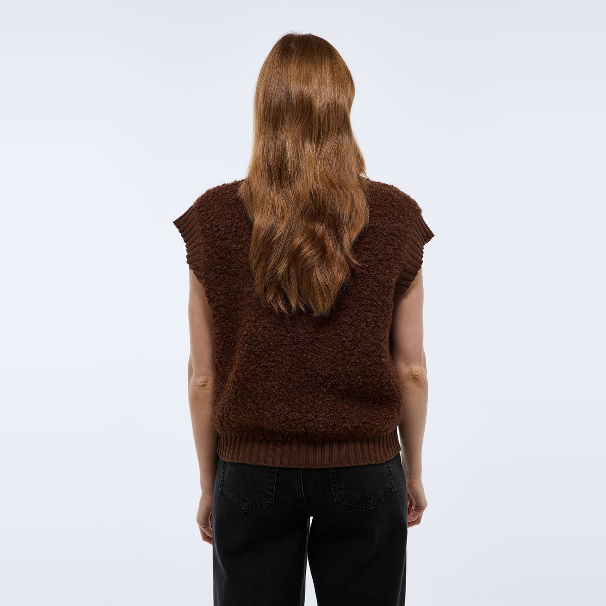 Pull sans manches bouclettes fondant, MONOPRIX