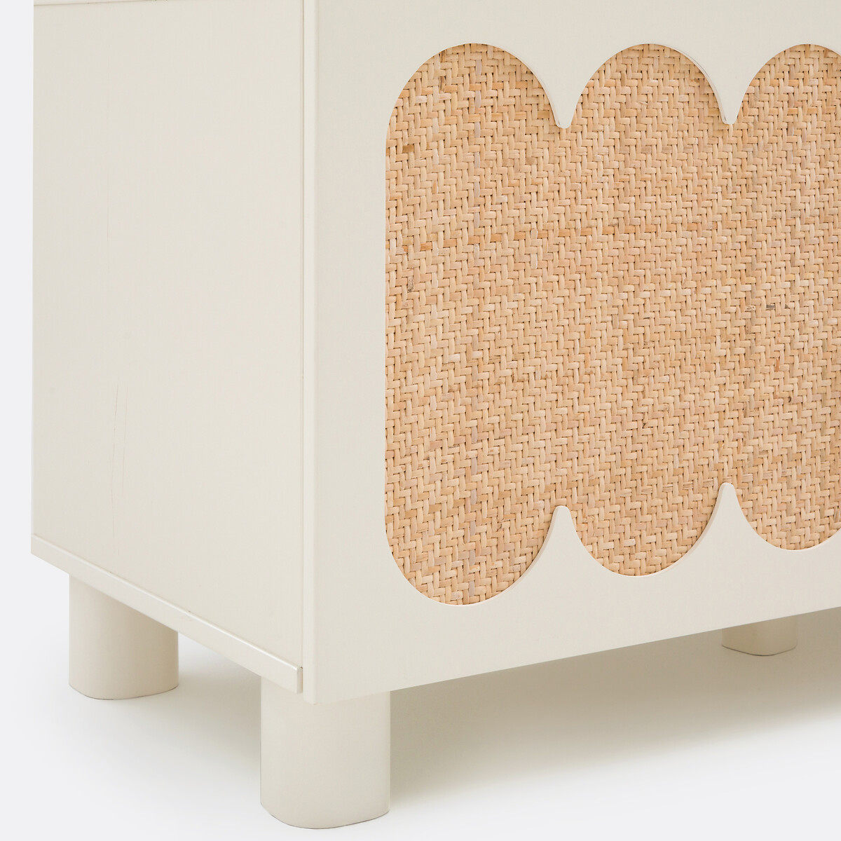 Ptilu Wood and Rattan Bookcase ecru , LA REDOUTE INTERIEURS