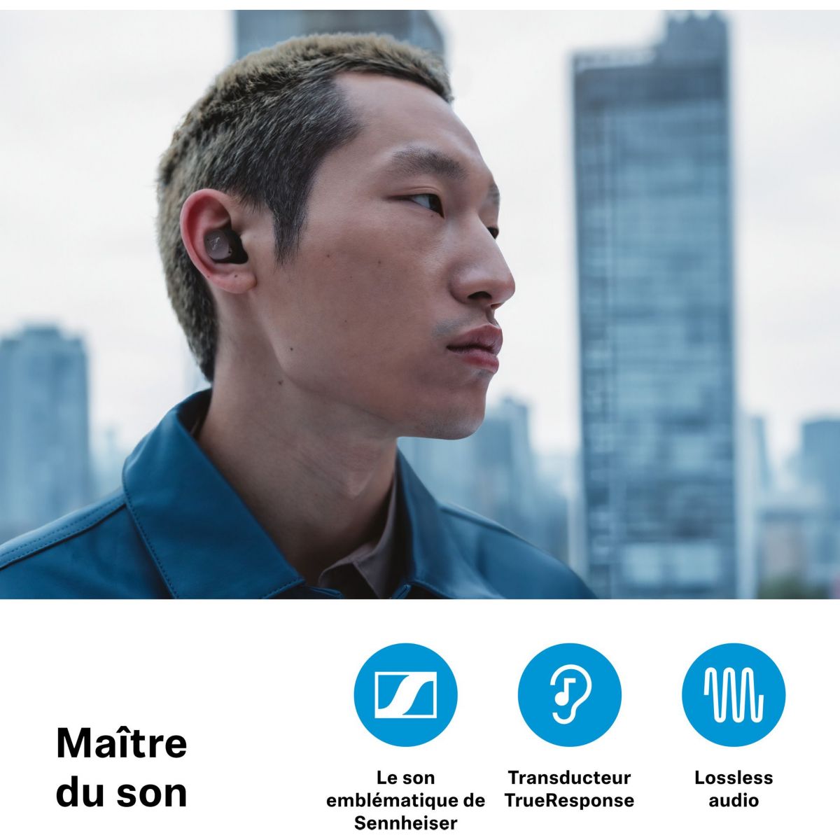 Ecouteurs Momentum True Wireless 4 Graphite noir et gris, SENNHEISER