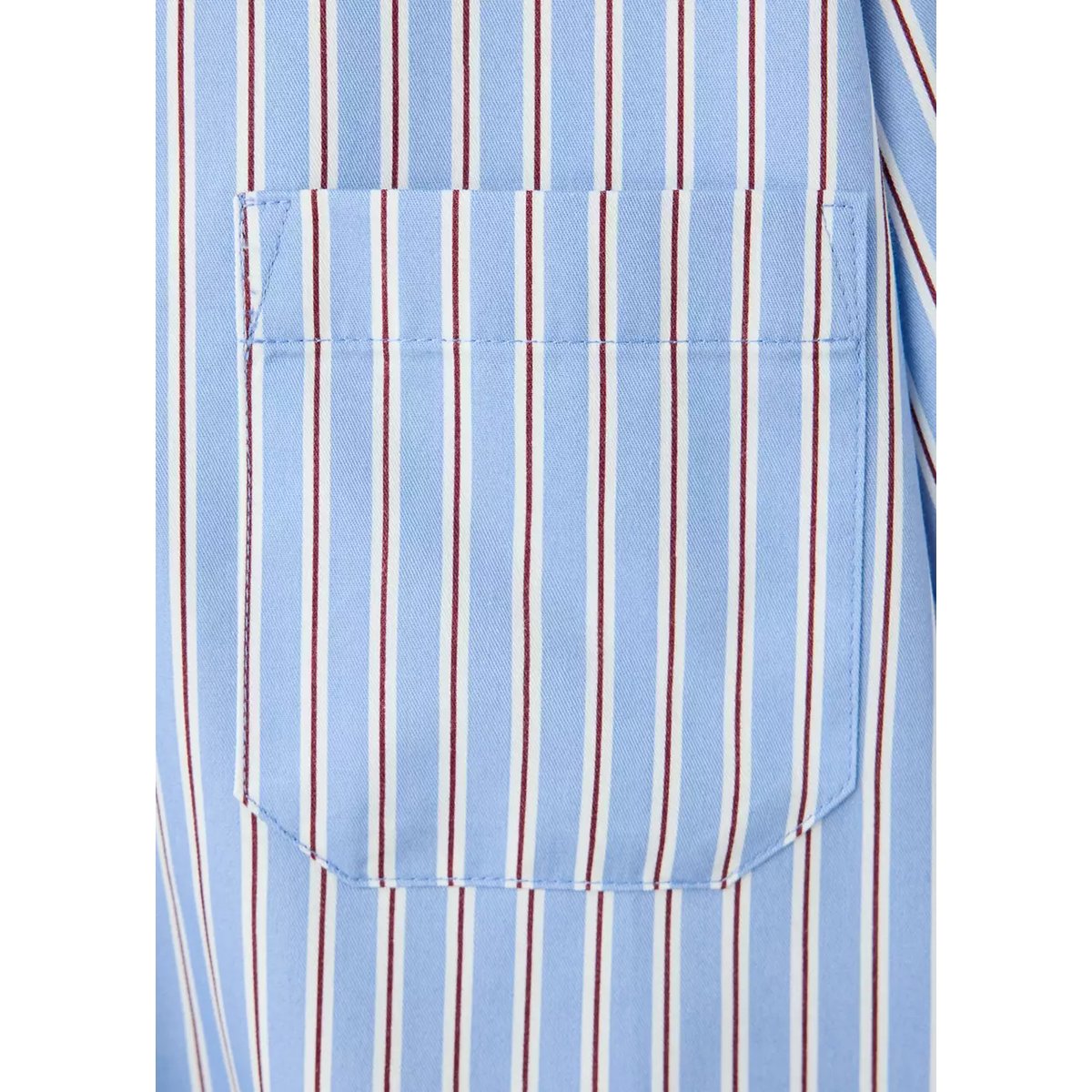 Chemise droite rayures marron, MANGO