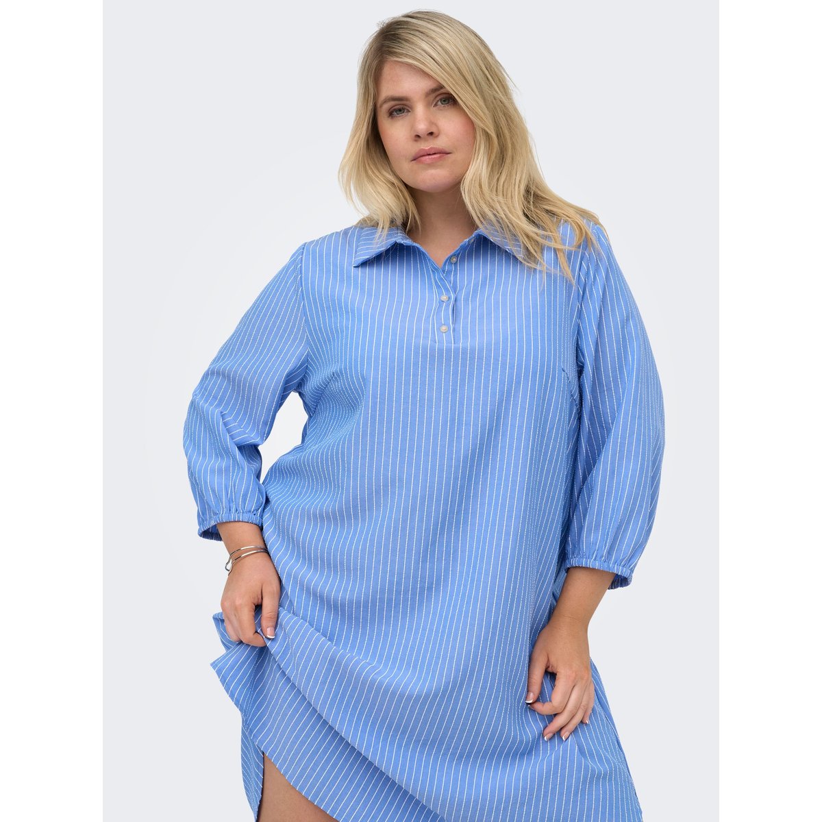 Robe Chemise bleue - riviera 1, ONLY CARMAKOMA