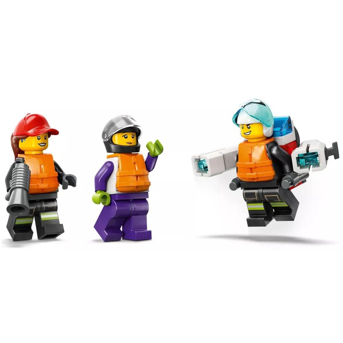 LEGO City - Bateau de Sauvetage des Pompiers (60373) pour Aventures Épiques multicolore, LEGO