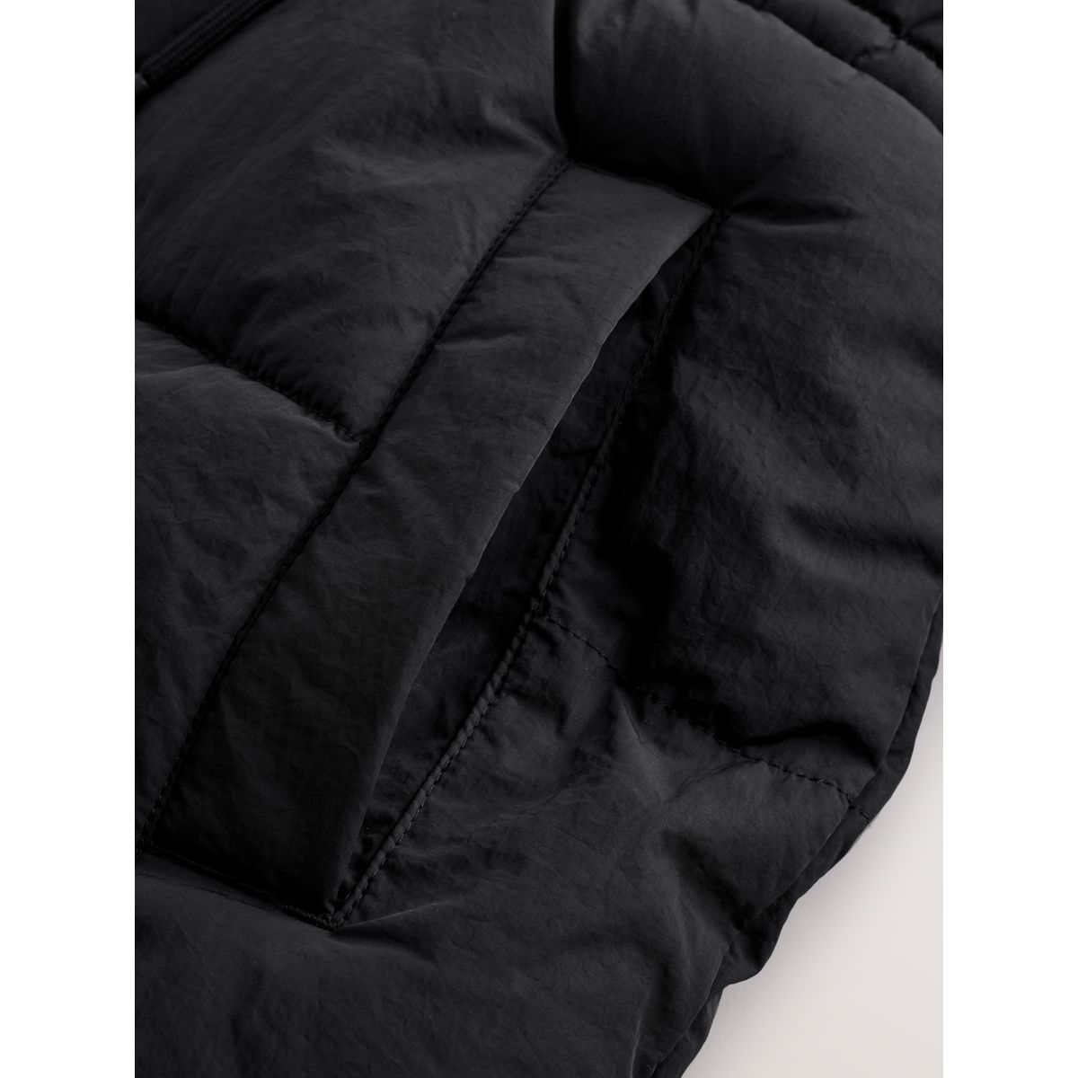 Manteau matelassé imperméable noir, NEXT