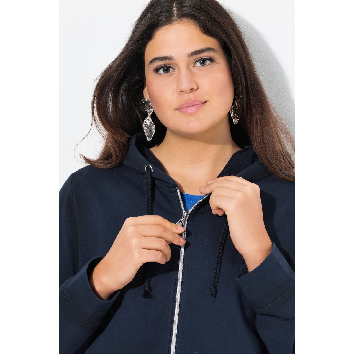 Veste à capuche. Manches longues. Effet « marine, ULLA POPKEN