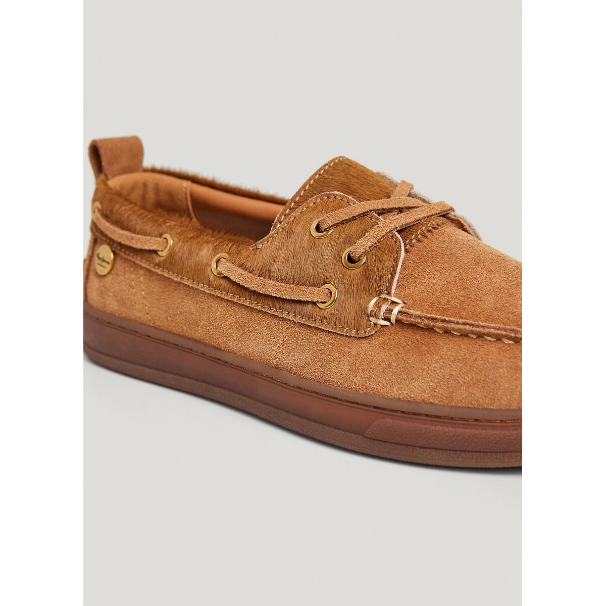 Mocasines de cuero, Ball Wild marrón, PEPE JEANS
