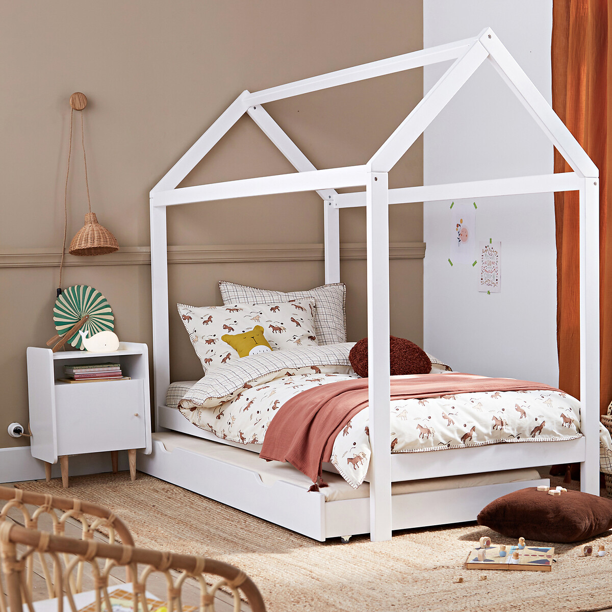 Chevet enfant Zag blanc, LA REDOUTE INTERIEURS