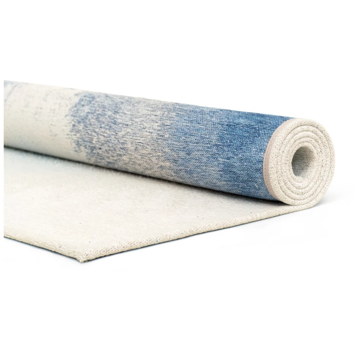 Tapis moderne tissé plat GLOBE bleu, NOVATREND