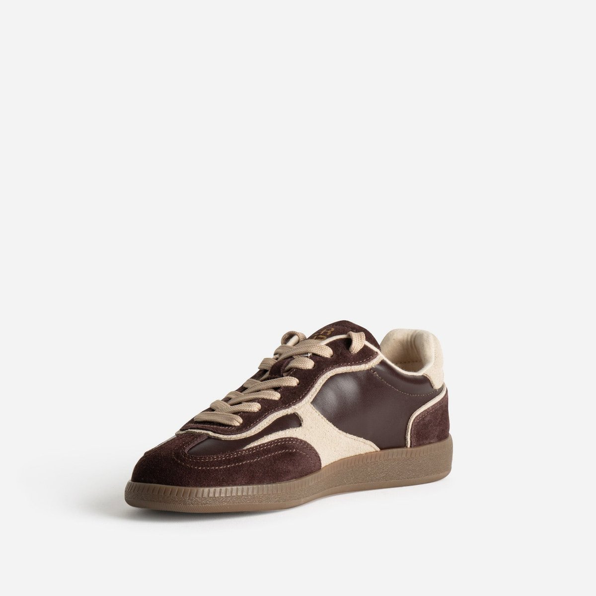 Basket en cuir POLINA bordeaux, ERAM