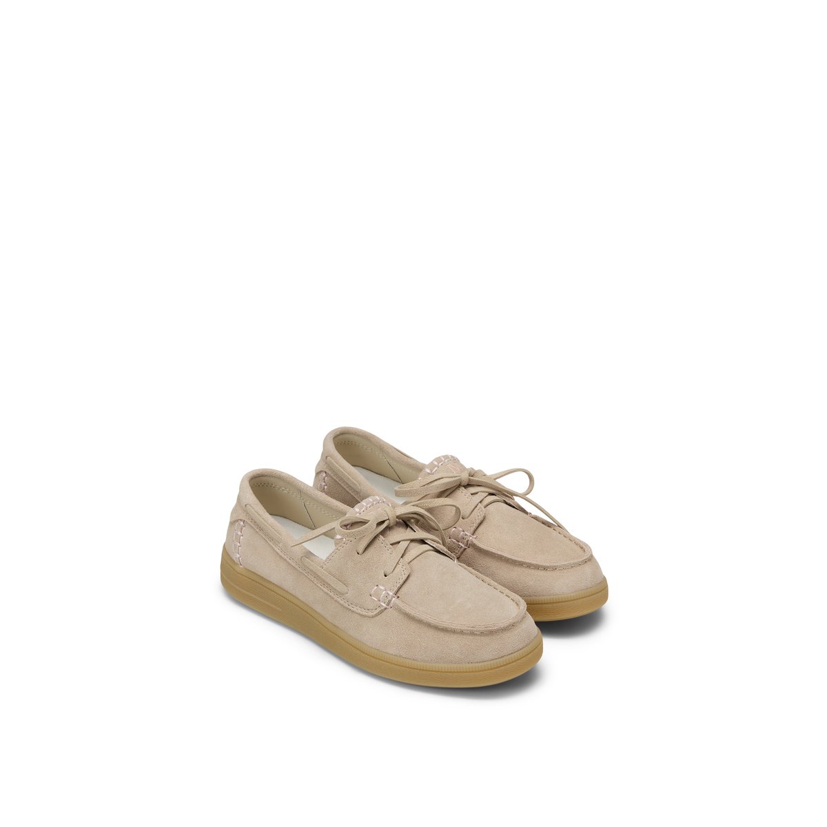 Sneaker modèle Charlie style chaussure de bateau beige, MARC O'POLO