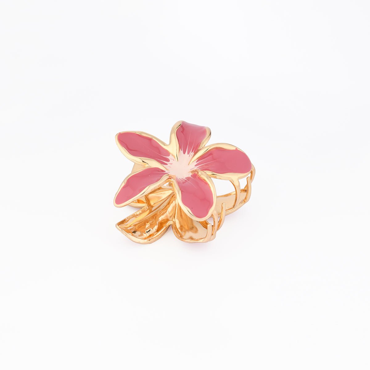 Pince à cheveux fleur rose rose, BALABOOSTE