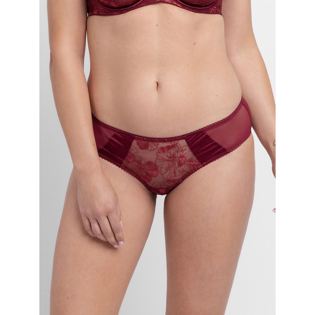 Vanya Knickers burgundy, DORINA