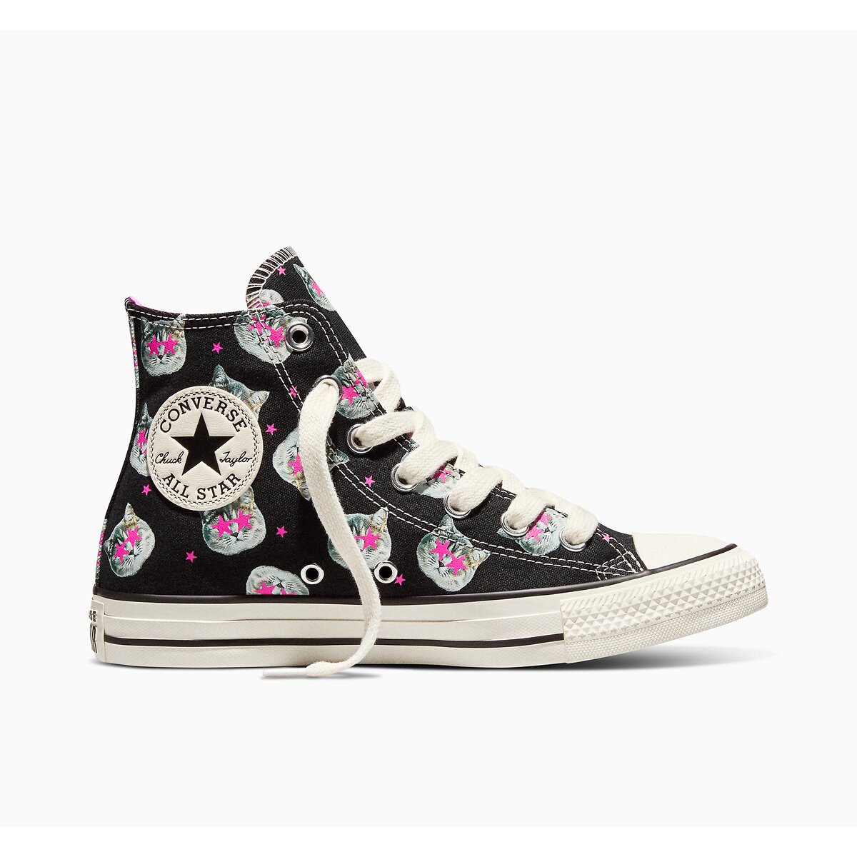 Baskets CHUCK TAYLOR ALL STAR HI SOFT GOTH GRAPHIC noir/fuchsia, CONVERSE