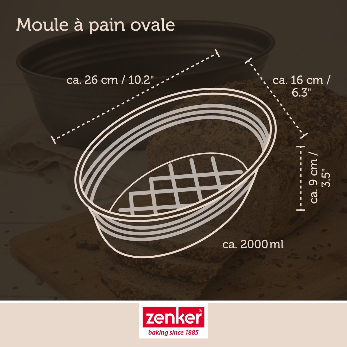 Set de 5 ustensiles de pâtisserie moule à gâteaux bols spatule noir, ZENKER