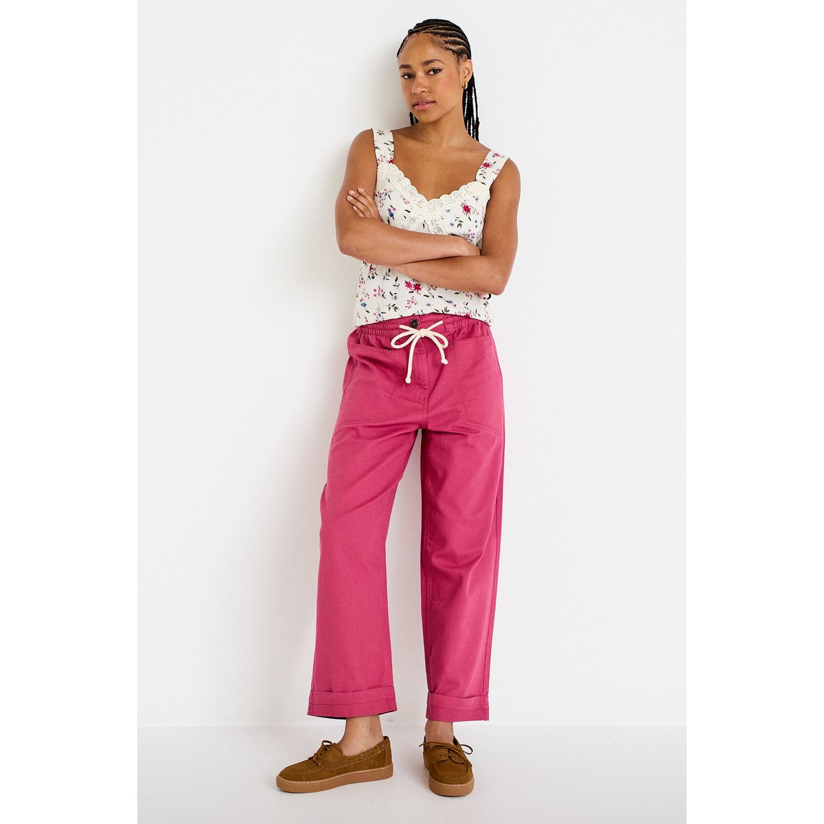Pantalon taille standard prune, CACHE CACHE
