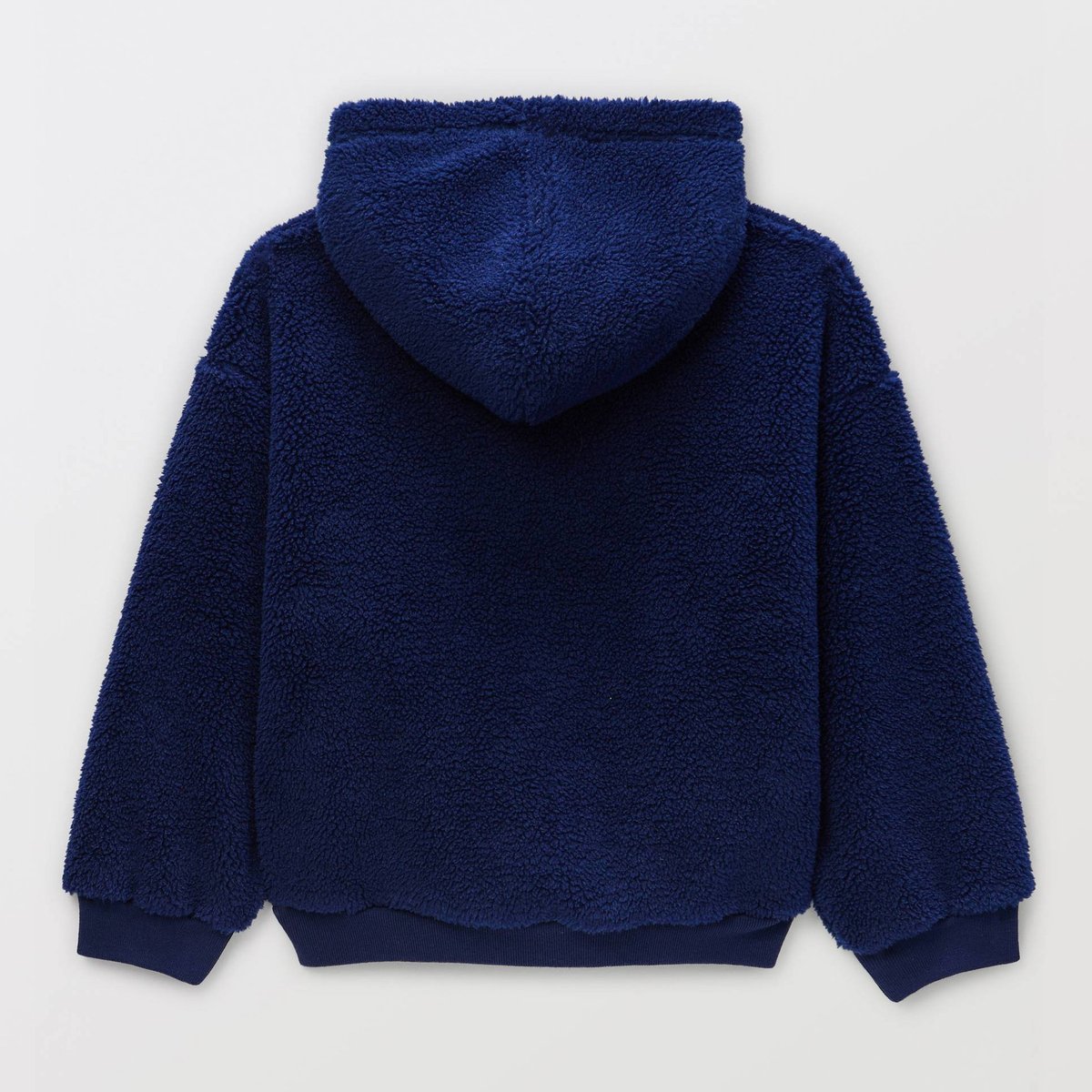 Sweat à capuche imprimé contenant du coton BIO GOTS marine, MONOPRIX