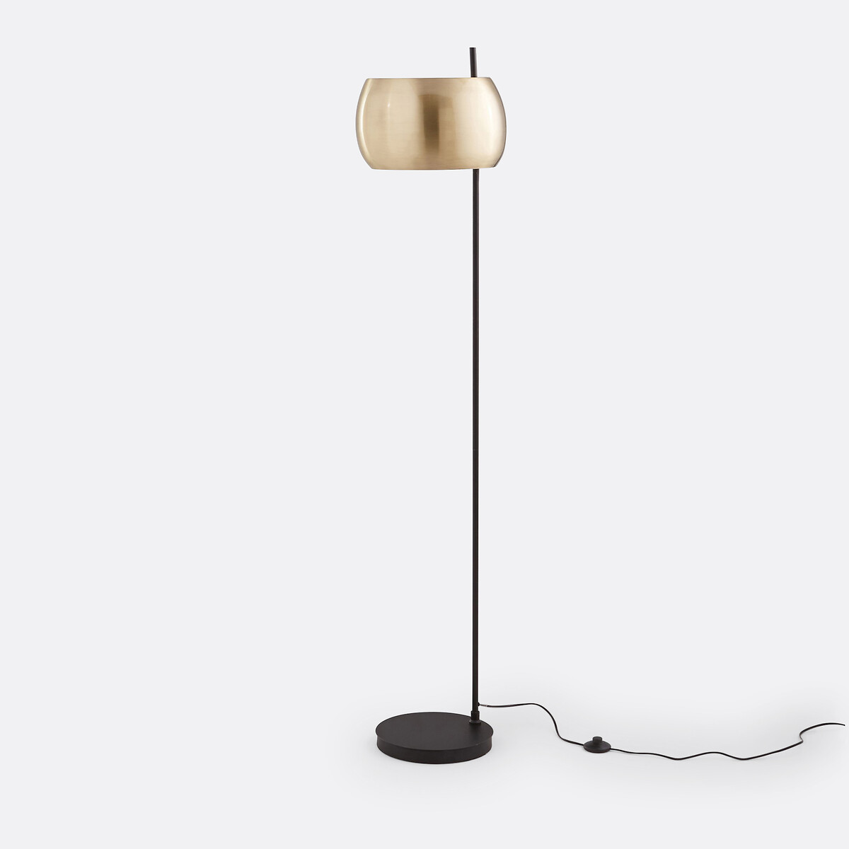 Lampadaire métal fer noir et laiton, Elori noir/laiton, LA REDOUTE INTERIEURS
