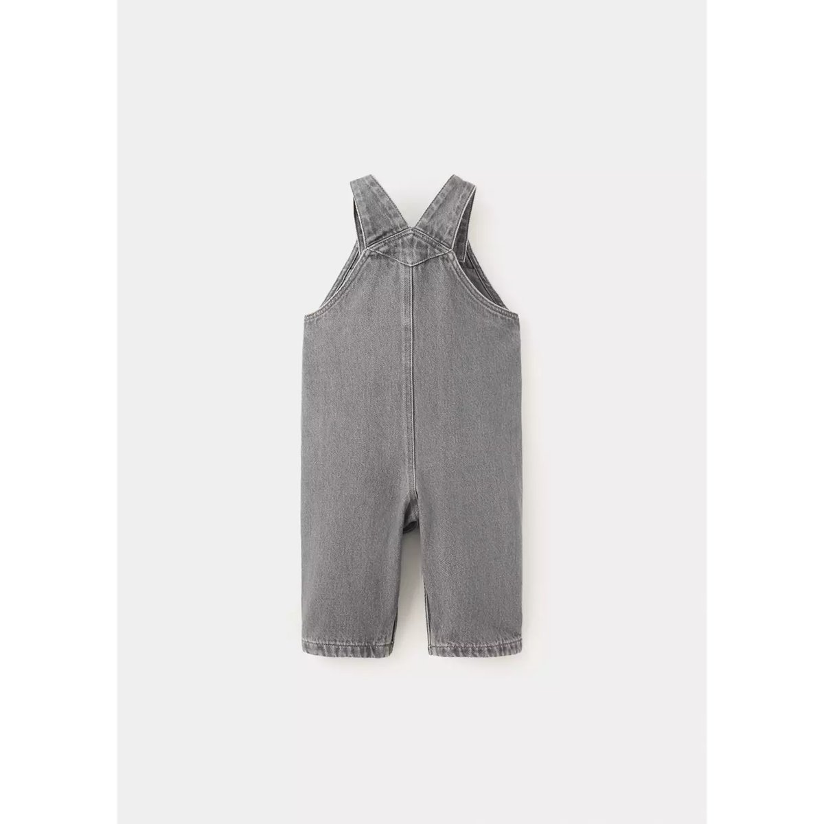 Salopette en jean boutons gris denim, MANGO BABY