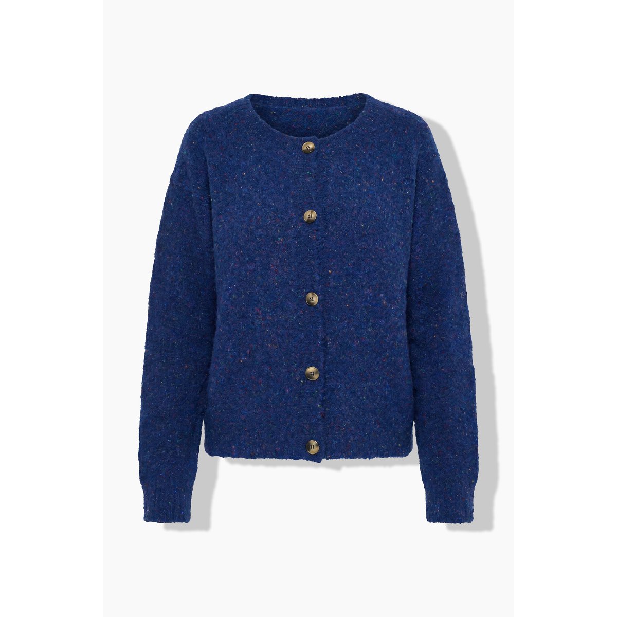 Cardigan col rond et manches longues bleu cobalt, ULLA POPKEN