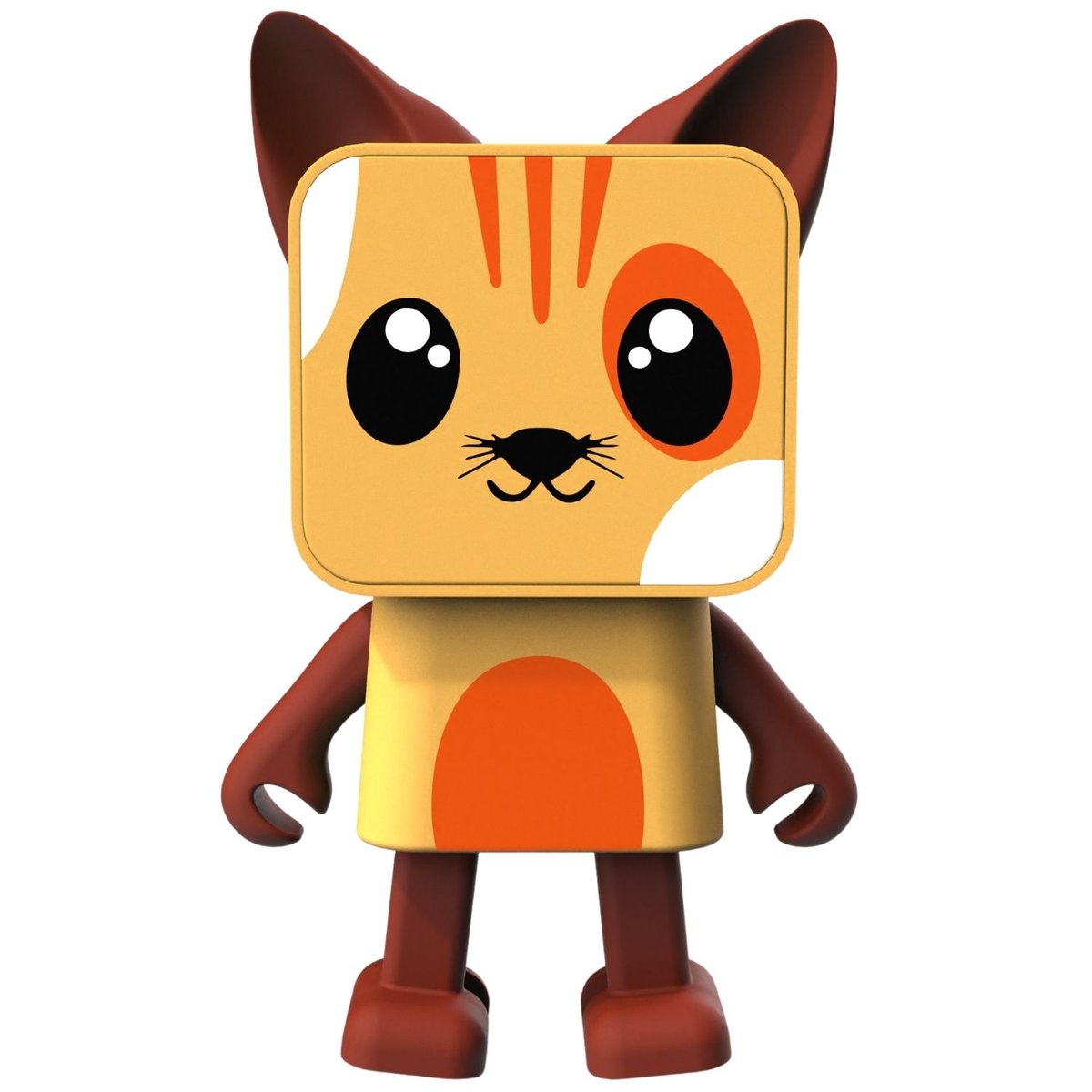 Enceinte dansante Animal Speaker jaune, marron, orange, MOB