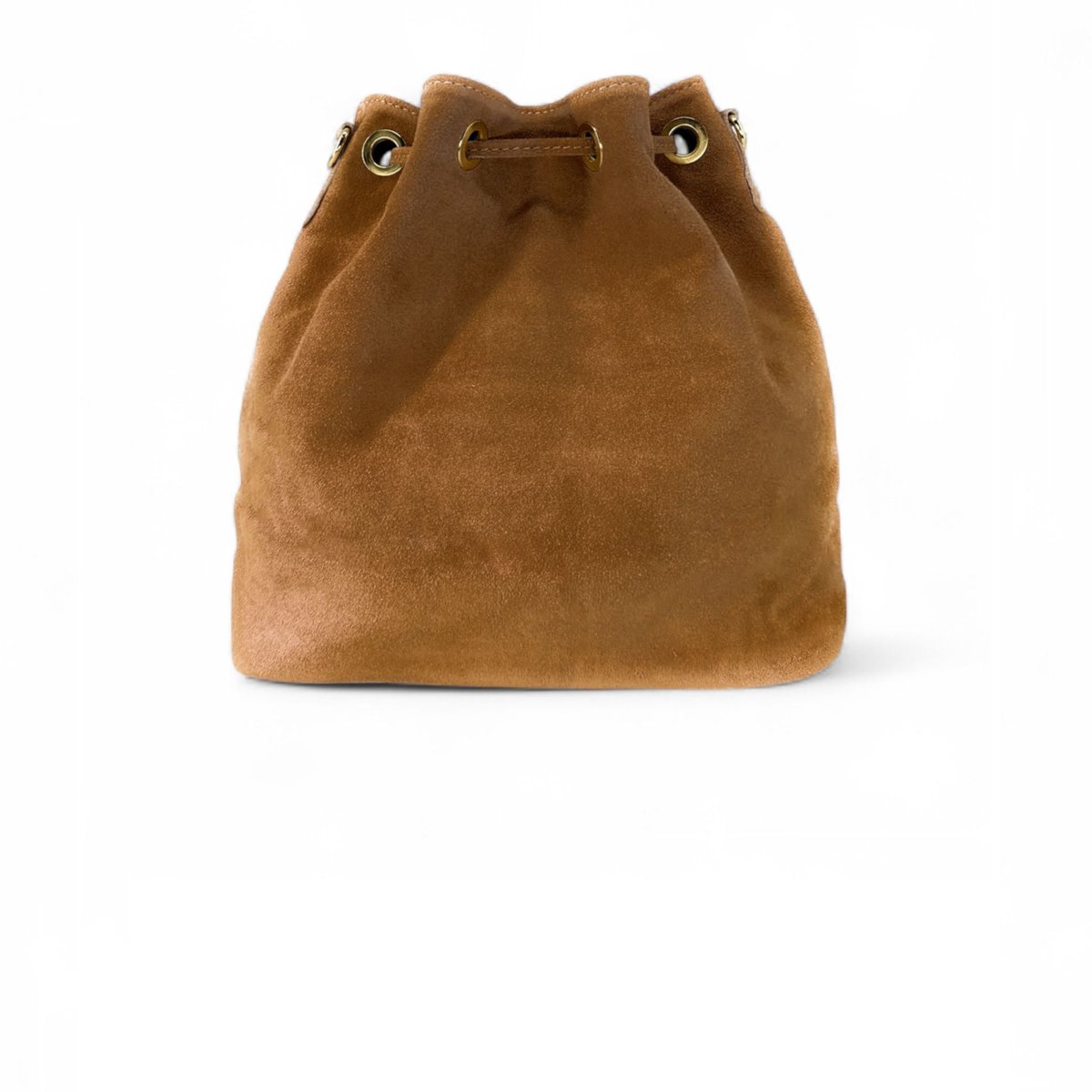 Sac bourse en croute de cuir APONI camel, OH MY BAG