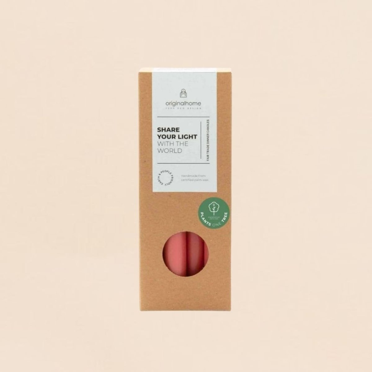 Set de 10 bougies cierges 20 cm orange, ORIGINALHOME